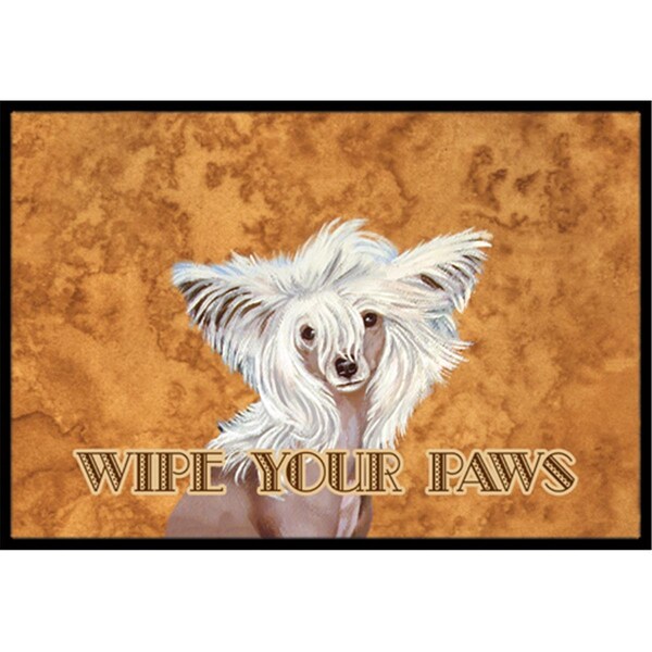 Carolines Treasures 24 x 36 In. Chinese Crested Wipe Your Paws Indoor Or Outdoor Mat LH9459JMAT - main